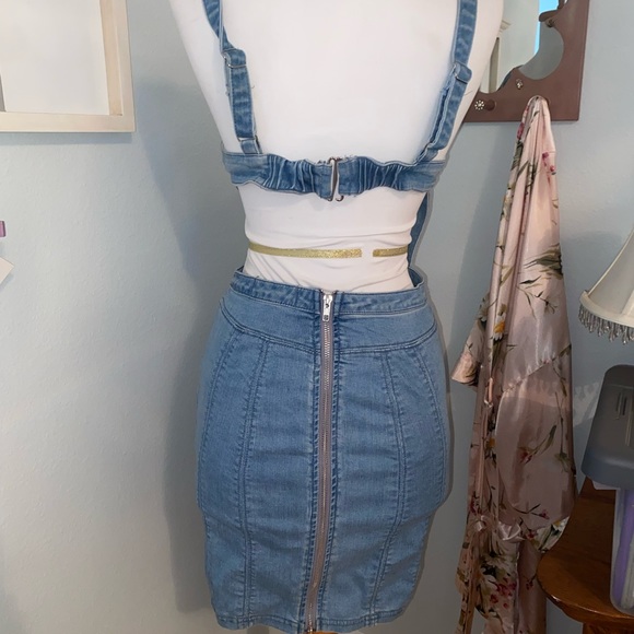 MinimLA Denim Open Back Mini Dress - Picture 3 of 6